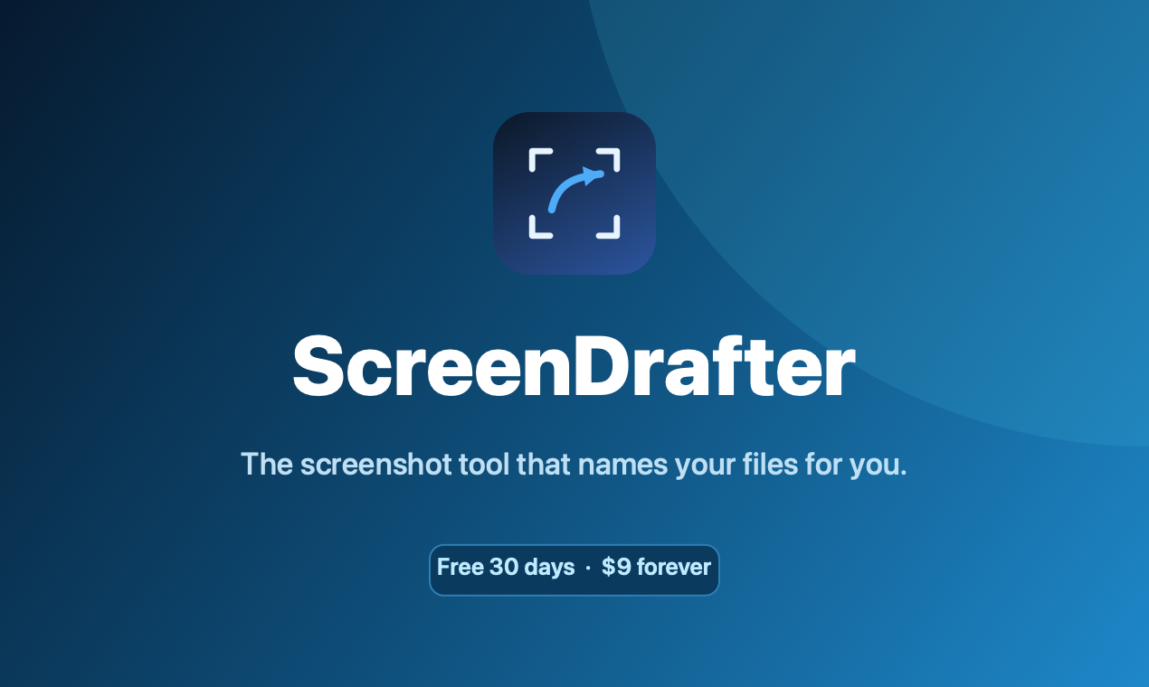 ScreenDrafter, a fast private Mac screenshot app